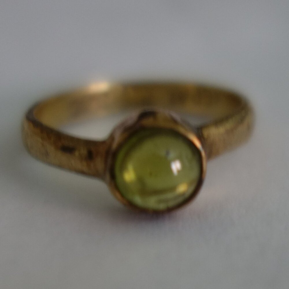 Jane Diaz peridot silver ring